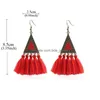 Dangle Lustre Charme Bijoux Pour Laday Bohème Colorf Gland Boucles D'oreilles Boho Ethnique Longue Boucle D'oreille À Franges Femmes Goutte Oreille Anneaux Del Dhgrn