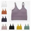 lulus women Sports Bra Sexy Tank Top Tight Yoga Vest With Chest Pad No Buttery Soft Athletic Fitness Clothe Custom Logo 2023 hot sell lulus lemon b5Eq#