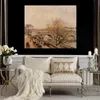 ハンドペイントされた印象派の風景キャンバスアートパリポントロイヤルカミーユピサロペインティングモダンレストランの装飾のセーヌ
