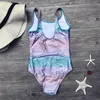 Two-Pieces 7-14 Years Fish Pattern Baby Girls Swimwear Beach Summer Kids Swimwear Swimsuit Children Monokini Bathing Suit348 230606