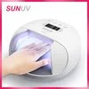 Sèche-ongles Lampe à ongles SUNUV SUN7 UV LED Sèche-lampe à ongles Gel à durcissement rapide Sèche-ongles professionnel Gel UV Outils de séchage Machine 230606