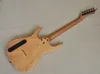 Natürliche Holzfarbe, 6-saitige Eschen-E-Gitarre mit Palisander-Griffbrett und geröstetem Ahornhals