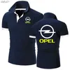 Zomer mannen Polo shirt Opel Afdrukken Casual Hoge Kwaliteit Katoen Korte Mouwen Man Harajuku Klassieke Tops Custom T-shirt L230520