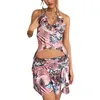 Two Piece Dress Women Y2K Ruffle Skirt Sets 2 Outfits Sexy Sleeveless Lace Mesh Layered Hem Crop Top And Mini Night