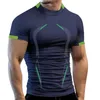 T-shirts pour hommes Fitness Gym T-shirt Hommes Chemise de course à séchage rapide Compression Sport Shirt Homme Gym Workout Sport T-shirt d'été à manches courtes Hommes 230607