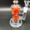 Pipe à eau en verre de 9 pouces Bong Heady Bong Incycler Jelly Fruit Candy Cream Orange Heady Pipe Fumer Dabber Rig Recycler 14,4 mm Joint femelle avec bol régulier Perc