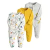 Rompers 3PCS/Lot Spring Autumn Brands born Children Clothes Baby Boy Girl Cotton Clothes Long-Sleeve 0-12M Baby Rompers 230606
