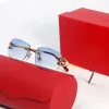 New womens sunglasses designer sun glasses men multiple color lenses select Metal leg rimless green pink carti glasses CT31368589 polarized UV400