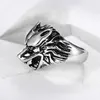 Jewelry New European And American Male Retro Punk King Wolf Stainless Steel Wolf Ring