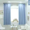 Cortina 2023 modernas cortinas opacas azules para sala de estar dormitorio gris sólido tratamiento de ventanas persianas cortinas gruesas