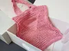 designer zomer stro schoudertas raffia tote vrouwen strandtassen luxe handtassen mesh tassen stro geweven boodschappentas microfiber geborduurde handtas