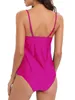 Maillot de bain solide Tankini 2023 Plus grande taille maillot de bain femmes deux pièces maillots de bain femmes baigneurs maillot de bain robe maillots de bain 230605