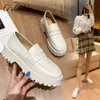 U-DOUBLE Frühling Schuhe Frauen Britischen Stil 2022 Neue Dicken sohlen College Stil Casual Faulenzer Aus Echtem Leder Mode Schuhe Mädchen