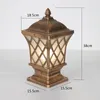 Lampa ścienna Pillar Outdorek Brązowy Sconce Garden Brama Światła światła chodnika do domu na zewnątrz, obejmują żarówek