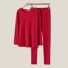 Women's Sleepwear 150Kg Plus Size Women's Bust 150 Winter Loose German Velvet Thermal Underwear Two-Piece Set 5XL 6XL 7XL 8XL 9XL