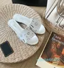 Pantoufles décontractées de plage en cuir véritable de créateur de sandales d'été pour femmes