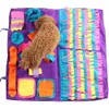 chenils stylos Pet Dog Snuffle Mat Sniffing Training Blanket Pads détachables en polaire Soulager le stress Nosework Puzzle Toy Nose Pad 230606