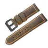 shiping Genuine Calf Leather Watch Strap Bracelet Watch Bands Brown Watchband for Pan 22mm 24mm 26mm erai254w