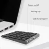 Toetsenborden Toetsenborden Bluetooth numeriek toetsenbord Aluminium draadloze toetsenbordhoes voor Android Windows