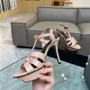 sandales à talons nude en cuir verni avant sangle arrière chaussures pour femmes