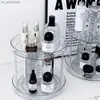 フレグランスデスクトップ化粧品ラック回転可能なバスルームシェルフ大容量香水アロマセラピースキンケア製品ストレージラックオーガナイザーL230523