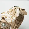 Diademas con lazo grande de perlas de diamantes de imitación de malla barroca de lujo, accesorios de moda para el cabello, diadema de fiesta de tendencia para mujer