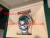 Topselling 40mm herrsportklocka armbandsur Green Crystal 116400 Sapphire Glass Automatic Machinery Mens Watch Original Box/Papers