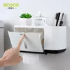 Houders ecoco papieren handdoekweefsel doos dispenser muur gemonteerd opslagrek papieren handdoekhouder badkamer organisator accessoires