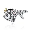 2023 Nouveau 925 Sterling SilverAnimal Perles Mignon Hibou Papillon SirèneCharm Perles Fit Original Pandora Bracelet Femmes Bijoux Cadeau DIY