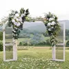 Fleurs décoratives arc de mariage artificiel ensemble soie pivoine fleur Swag élégant réaliste réaliste polyvalent à la main guirlandes couronne florale
