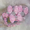 First Walkers Handmade Bow Rhinestones Baby Girl Kids schoenen Haarband Pacifier Clip Comb Comb First Walker Sparkle Bling Crystals Douche cadeau 230606