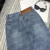 Damen-Hosen in Übergröße, Designer-Stickmuster, Damen-Jeans-Design, gerades Bein, Mode, Hiphop-Denim-Hose, DFWD