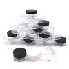 250Pcs Balsamo per le labbra Contenitori 2g/3g/5g/10g/15g/20g Vuoto Scatola di Plastica Vasi di Trucco Vasi Bottiglie Campione Trasparente Ombretto Crema CAFJ