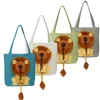 Capas para assento de carro para cachorro, bolsa portátil para viagem pequena, respirável, design de leão, bolsa de ombro para animais de estimação, bolsa de mão para filhote de cachorro