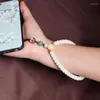 Link Bracelets Chinese Style White Jade Bodhi Handmade Mobile Phone Pendant