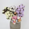 Decorative Flowers Dried Flower Bouquet Natural Colorful Artificial Romantic Preserved Cotton For Home Table Arrangement Decor