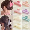 Barrettes à cheveux en résine douce pour femmes, grande pince à crabe, à la mode, griffe de requin, accessoires pour filles, couvre-chef, Z0607, 2023