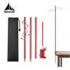 Outdoor Gadgets Detachable Aluminum Alloy Camping Lantern Lamp Hanger Portable Ultralight Light Holder Outdoor Table Hanging Fixing Stand Set 230606