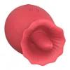 Lamber vibrador em forma de rosa masturbador vagina estimulador clitoriano mamilo clitóris massagem corporal feminino brinquedos sexuais para mulheres adultos 18