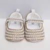 Första Walkers Dollbling S Baby Girl Shoes First Walker pannband Set Sparkle Angle Wing Crystal Princess Shoes Baby Shower Gift 230606