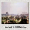 Arte su tela impressionista I giardini delle Tuileries Camille Pissarro Dipinto ad olio Paesaggio fatto a mano Arredamento moderno della camera da letto