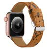 Luxe Apple Watch Band 38 40 41 42 44 45 49 mm Bloem Lederen Horloges Band Polsband Voor Iwatch 8 7 6 5 4 SE Designer Horlogebanden LX00510
