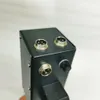 Controle remoto de panorâmica e inclinação com adaptador de energia para guindaste de câmera de cabeça de 2 eixos