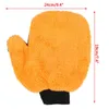 Biltvätthandskar Microfiber Coral Fleece Cleaning Wash Tools Tjock Torka tyg Auto Care Dubbel-ansikte Gloce Cleaning Mitt