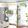 Cat Furniture Scratchers Adjustable 239275cm Height Cactus Tree Scratching Post Scratcher Tall Climbing Kittens Jumping Frames Toy 230606