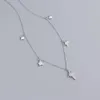 Chains Exquisite Star Pendant Necklaces For Women Shining Big Dipper Shape 925 Sterling Silver Chain Fine Jewelry Part Gifts