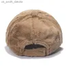 新しいユニセックスウール野球キャップカシミアブレンドニットキャップレディースパーソナリティハット秋の冬の温かい帽子調整可能な男性キャップL230523