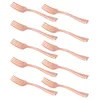 Servies Sets 24 Stuks Plastic Fruit Picks Wegwerp Vork Bruiloft Zilverwerk Mini Vorken Bestek