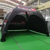 6x6x3.4m 4つのフルウォールアウトドアイベントスポーツカスタムプリント広告トレードショーインフレーキャノピーマーキーガゼボ