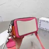 Kadın çanta kamera tasarımcısı omuz çantaları geniş kayış crossbody cüzdan deri çift fermuarlı çanta gündelik anlık görüntü çantaları 230607